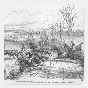 The Newport Pagnel Steeple Chase Square Sticker