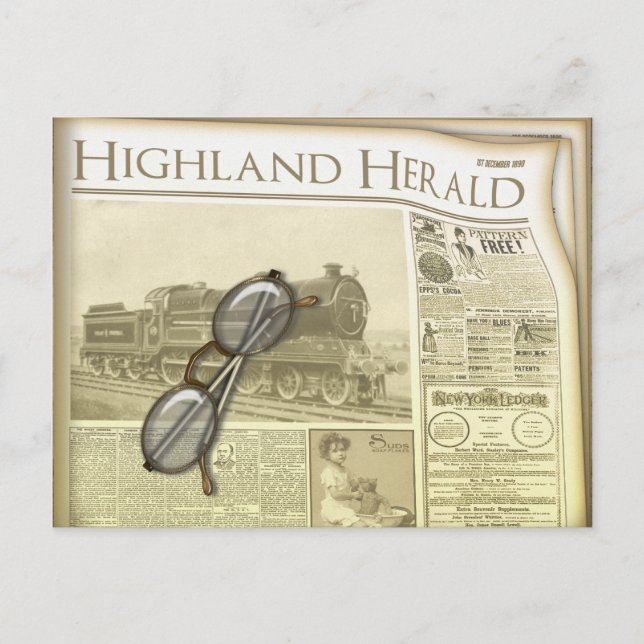 The Newspaper Postcard (Front)