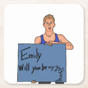 The Next Step, Eldon holding sign coaster