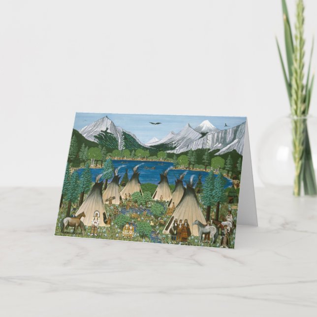 The Nez Perce ~ Wallowa Lake Card (Front)