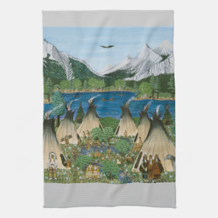 The Nez Perce ~ Wallowa Lake Tea Towel