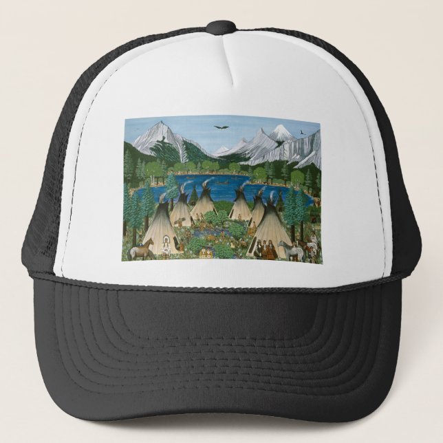 The Nez Perce ~ Wallowa Lake Trucker Hat (Front)