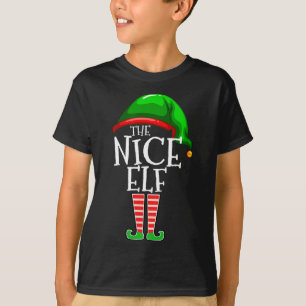 The Nice Elf Group Matching Family Christmas  T-Shirt