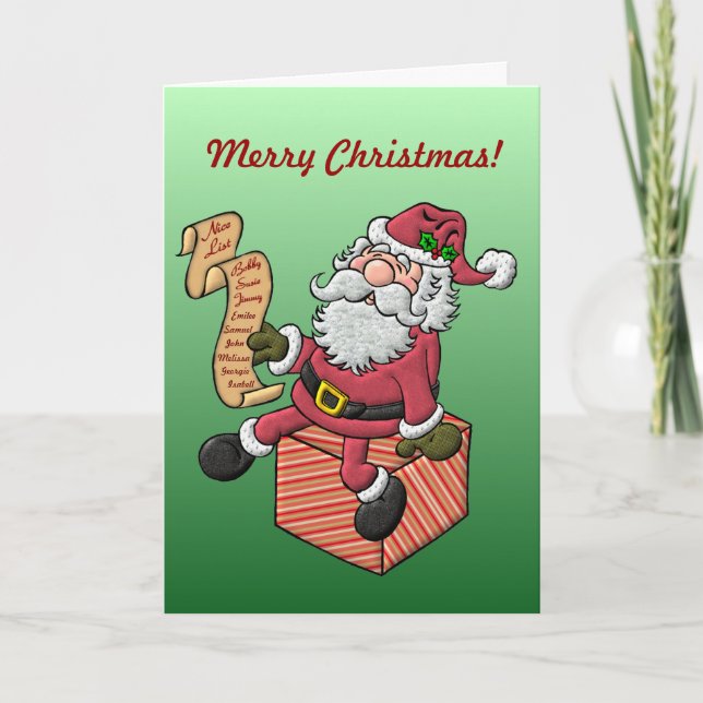 The Nice List Christmas Card (Front)