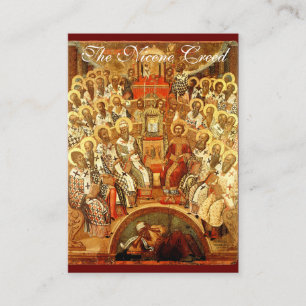 The Nicene Creed - Prayer Card (Flat)