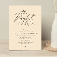 “The Night Before” Champagne Rehearsal Dinner