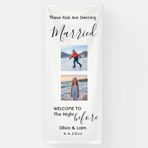 The Night Before Childhood Photos Wedding Banner