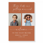 The Night Before Childhood Photos Wedding Sign