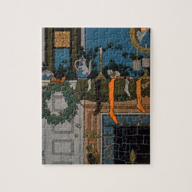 The Night Before Christmas by Denlow, 1903 (colour Jigsaw Puzzle (Vertical)