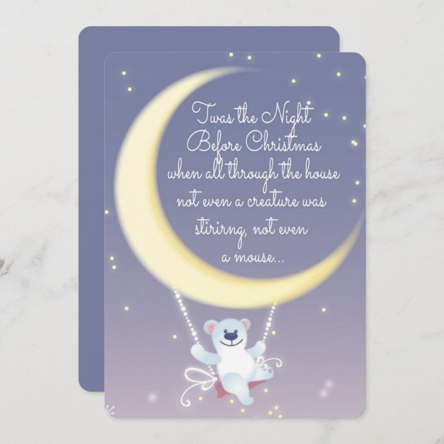 The Night before Christmas Holiday Card (Front/Back)