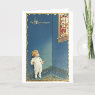 The Night Before Christmas Vintage Holiday Card