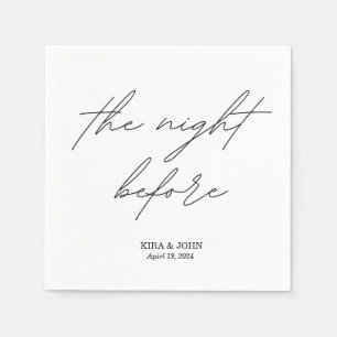 The Night Before Cocktail Napkin