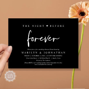 The Night Before Forever, Wedding Rehearsal Dinner Invitation
