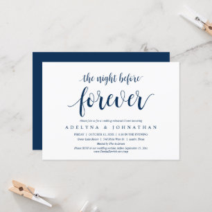 The Night Before Forever, Wedding Rehearsal Dinner Invitation