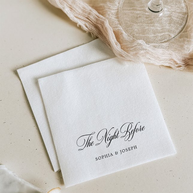 The Night Before | Formal Calligraphy Napkin (Creator Uploaded)