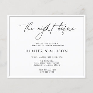 The Night Before Invitation