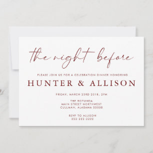 The Night Before   Invitation