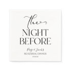The Night Before Minimal Wedding Rehearsal Dinner