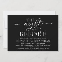 The Night Before, Modern Wedding Rehearsal Dinner 