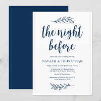 The night before, Navy Blue, Wed Rehearsal Dinner