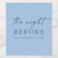 The Night Before. Pastel Sky Blue Rehearsal Dinner