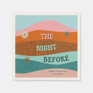 The Night Before Personalised Rehearsal Dinner Napkin