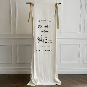 The Night Before Personalised Wedding Rehearsal  Banner