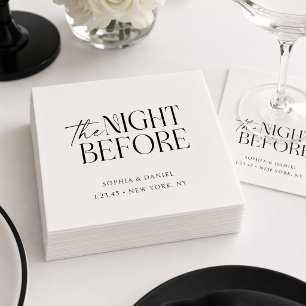 The Night Before Rehearsal Dinner Cocktail Napkins