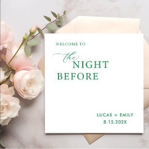 The Night Before Rehearsal Dinner Custom Napkin