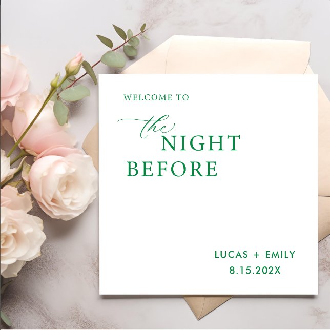 The Night Before Rehearsal Dinner Custom Napkin (Creator Uploaded)