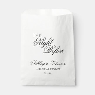 The Night Before Rehearsal Dinner Favour Bags