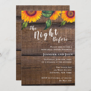  The Night Before Rehearsal Dinner Invitation