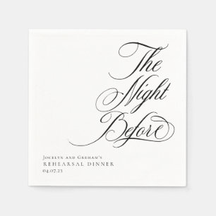 The Night Before Rehearsal Dinner Napkin