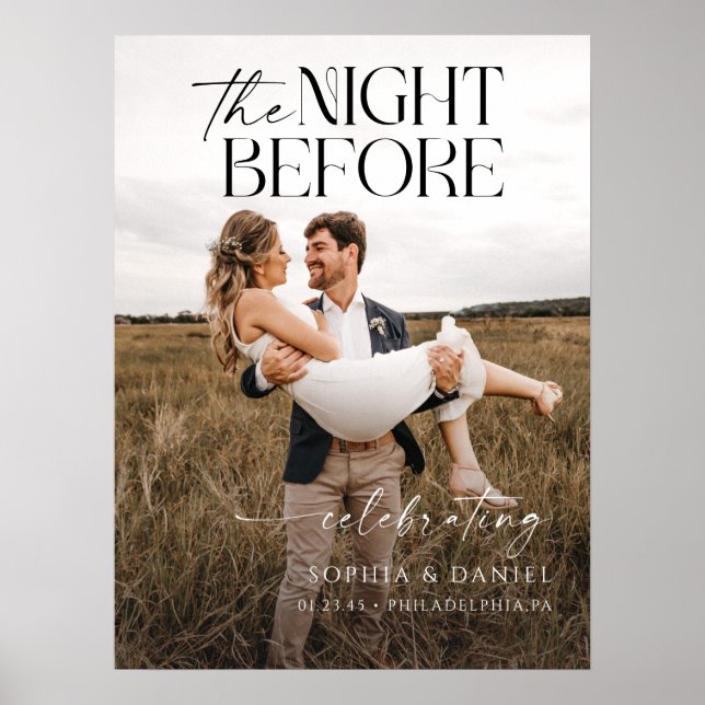 The Night Before Rehearsal Dinner Poster to Frame (Front)