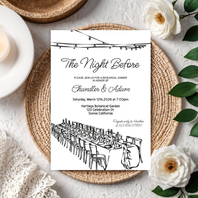 The Night Before, Rehearsal, Dinner, Wedding,  Invitation (Creator Uploaded)
