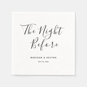 The Night Before Rehearsal Dinner Wedding Napkin