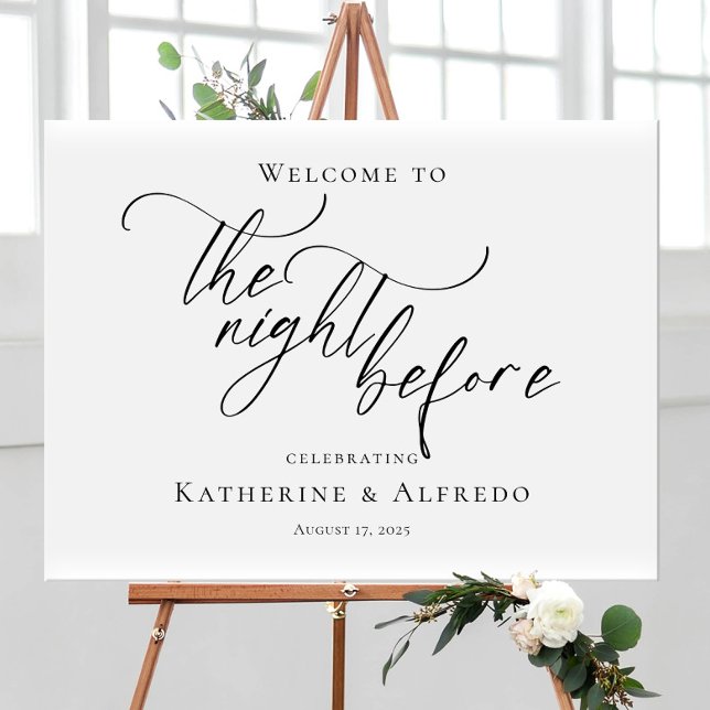 The Night Before Rehearsal elegant minimal welcome Poster (Creator Uploaded)