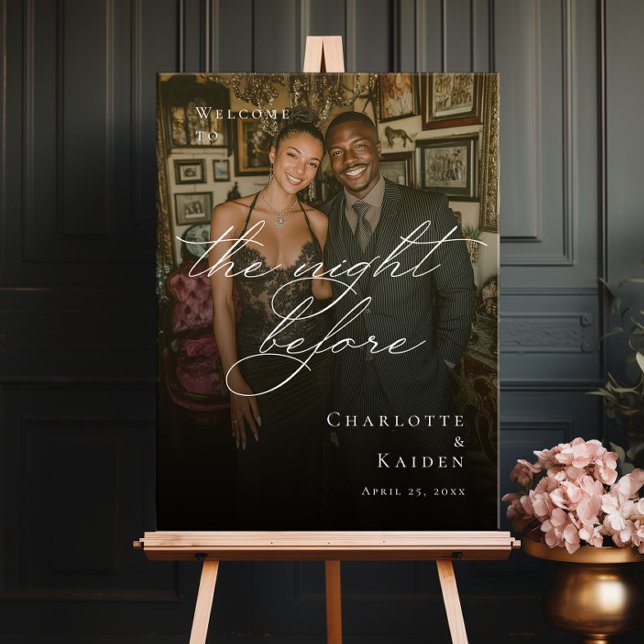 The night before rehearsal photo welcome poster (Creator Uploaded)