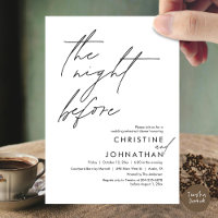 The Night Before Romantic Wedding Rehearsal Dinner