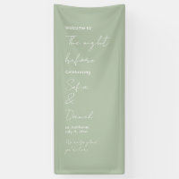 The Night Before Sign, Rehearsal Dinner Wedding
