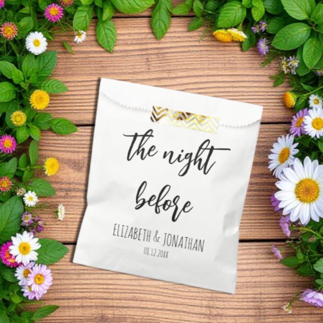 The Night Before Wedding Rehearsal Dinner Favour Bags (Creator Uploaded)