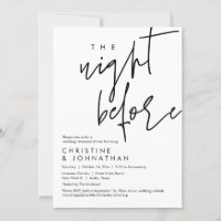 The Night Before, Wedding Rehearsal Dinner