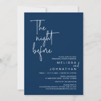 The Night Before, Wedding Rehearsal Dinner