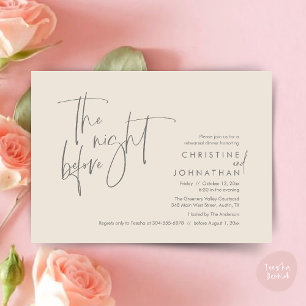 The Night Before, Wedding Rehearsal Dinner Invitation