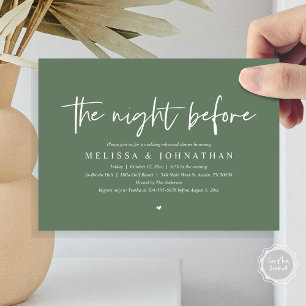 The Night Before, Wedding Rehearsal Dinner Invitation