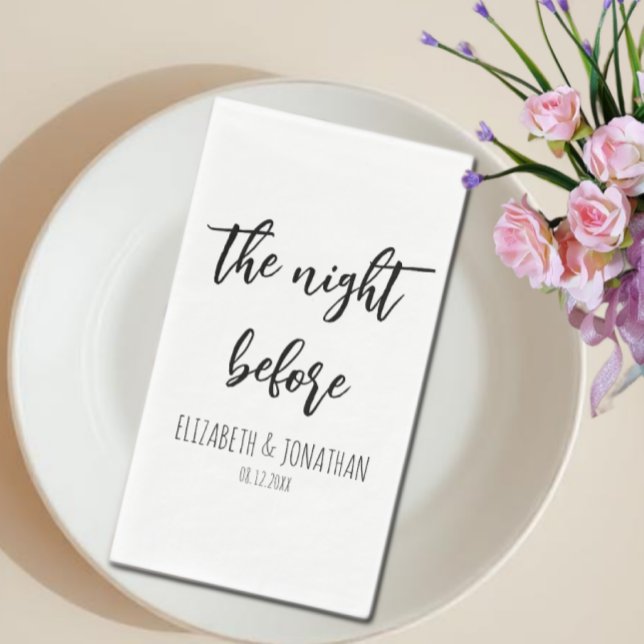 The Night Before Wedding Rehearsal Dinner Napkin (Creator Uploaded)