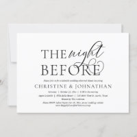 The Night Before, Wedding Rehearsal Party Dinner I