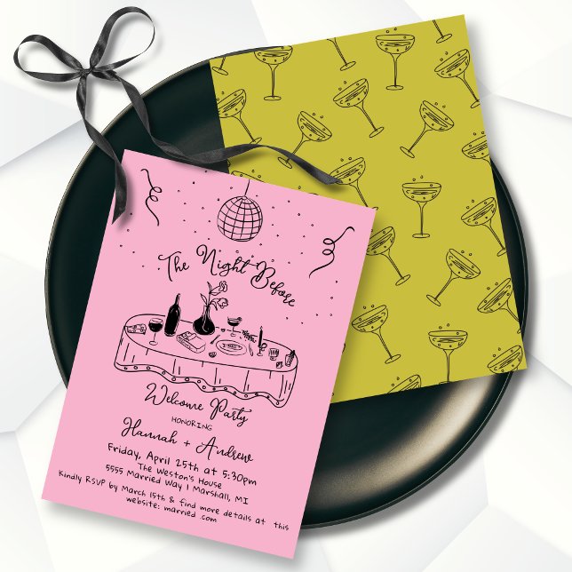 The Night Before Welcome Rehearsal Dinner Invitation (Creator Uploaded)