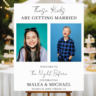 The Night Before Welcome Wedding Rehearsal Dinner Poster