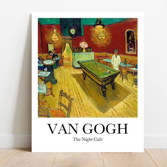The Night Cafe by Vincent Van Gogh Poster (Van Gogh's "The Night Cafe" poster - Vibrant colors, starry night, cafe scene.)